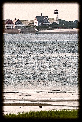 Sandy Neck Lighthouse with Tower Brace-Gritty Look